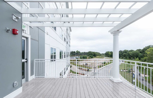 Pergola space on the 5th floor at One Wall St