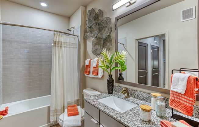 Large Soaking Tub In Master Bathroom at The Beck at Hidden River, Tampa, FL, Florida