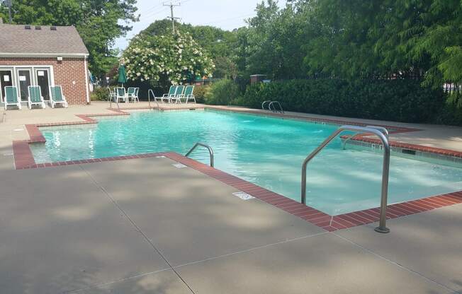 Pool at Hampstead Heath Luxury Homes in Hampton VA