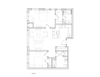 2 beds, 2 baths, 978 sqft, $2,495