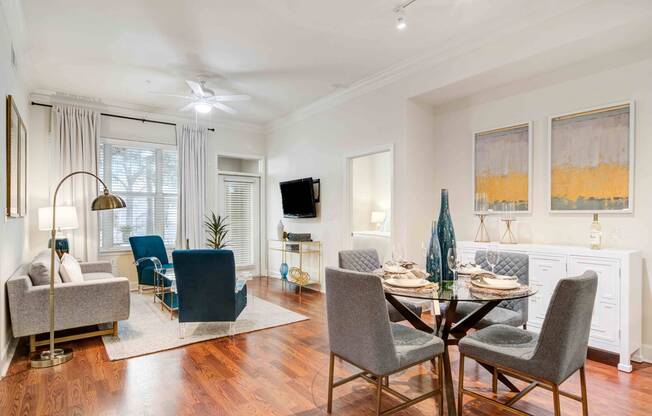 living and dining room