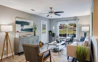 Living Room with Large Double Windows