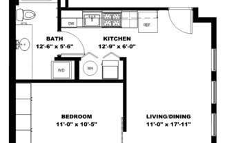 1 bed, 1 bath, 505 sqft, $1,025