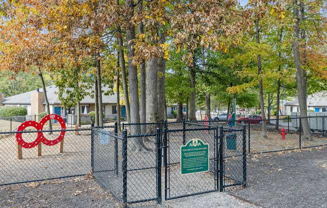 the gate to the dog park is closed
