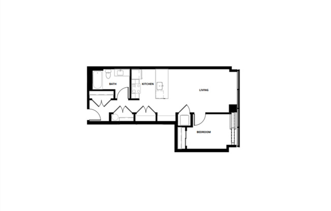 1 bed, 1 bath, 713 sqft, $2,550, Unit 109