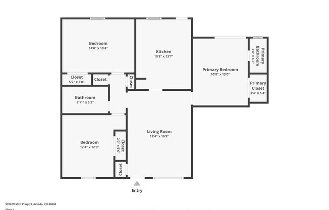 3 beds, 1.5 baths, 970 sqft, $1,850, Unit 3