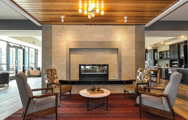 Fireplace Lounge at Bluestone Flats, Minnesota, 55803
