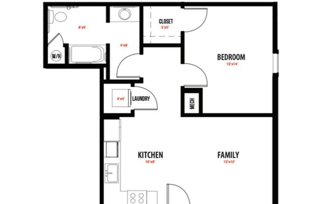 1 bed, 1 bath, 606 sqft, $1,275, Unit Bldg 1, Unit 102