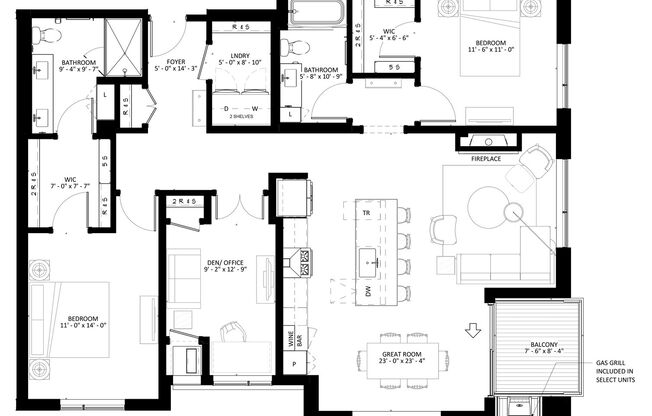 2 beds, 2 baths, 1,575 sqft, $3,895, Unit 157