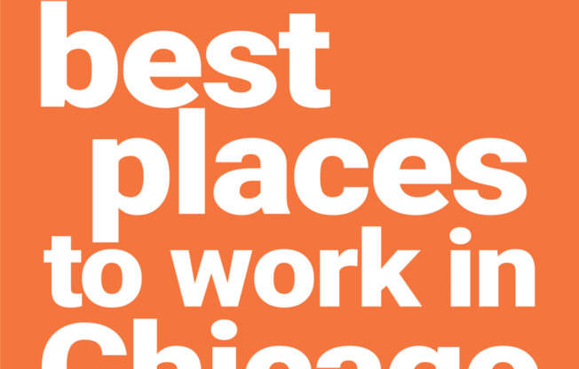 best places to work graphic with white text on an orange background