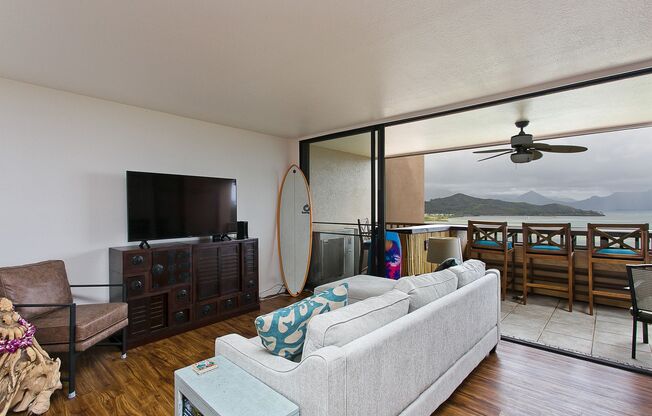 Three Bedroom Penthouse Townhome with beautiful view of Kaneohe Bay