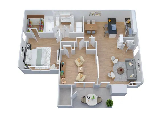 1 bed, 1 bath, 933 sqft, $1,750