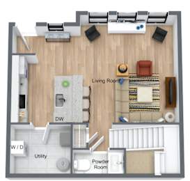 2 beds, 2.5 baths, 1,388 sqft, $1,970