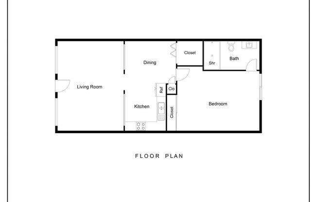 1 bed, 1 bath, 500 sqft, $1,250, Unit A-03