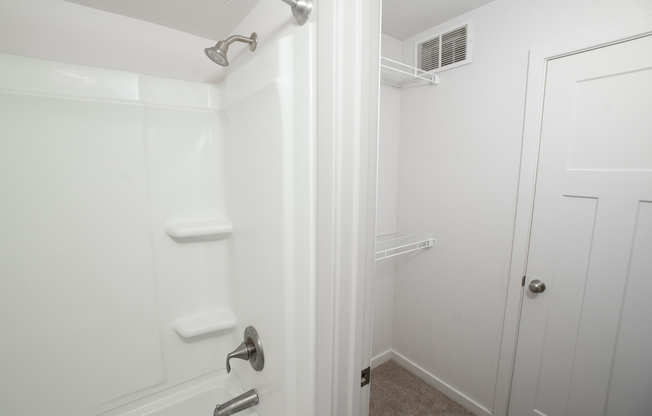 Bedroom and Bathroom Connected Closet