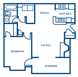 1 bed, 1 bath, 810 sqft, $1,388