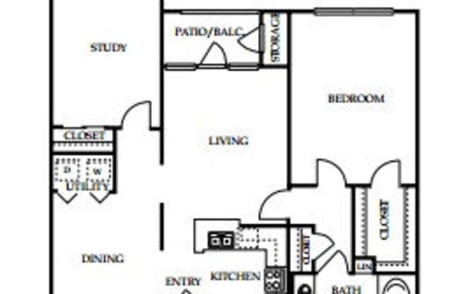 1 bed, 1 bath, 1,073 sqft, $1,800