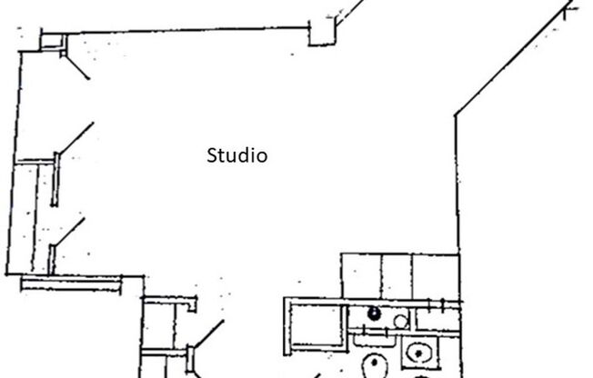 Studio, 1 bath, 435 sqft, $615, Unit 512