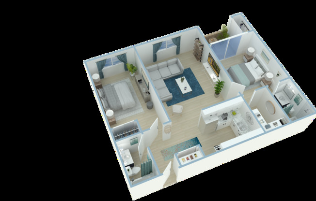 2 beds, 2 baths, 925 sqft, $2,675, Unit 306