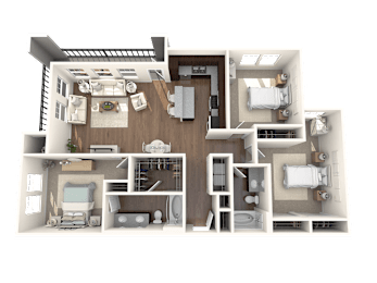 3 beds, 2 baths, 1,369 sqft, $2,612