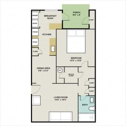 1 bed, 1 bath, 777 sqft, $1,209