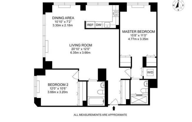 2 beds, 2 baths, 1,027 sqft, $7,800, Unit 4P