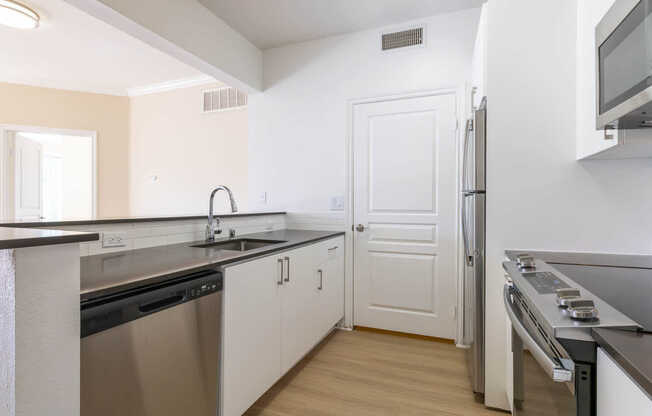Kitchen with Stainless Steel Appliances