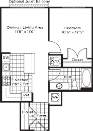 1 bed, 1 bath, 628 sqft, $2,300