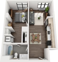1 bed, 1 bath, 659 sqft, $1,900