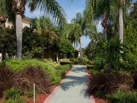 Lush greenery at L'Estancia, Sarasota, FL, 34231