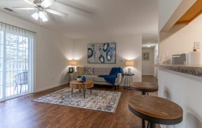 Spacious living room at Barton Farms in Greenwood, IN 46143