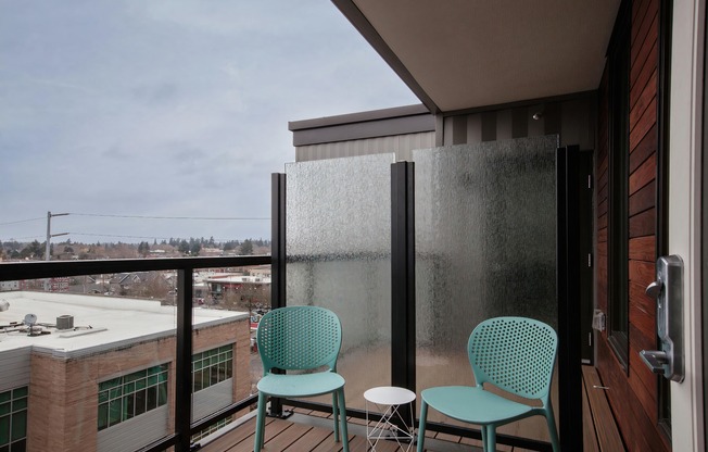 Rooftop Deck with city views