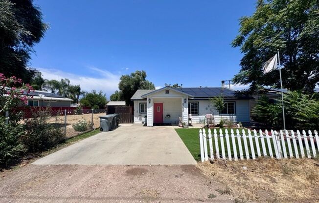 Charming 3 Bed + Den Home with Solar in Wildomar!