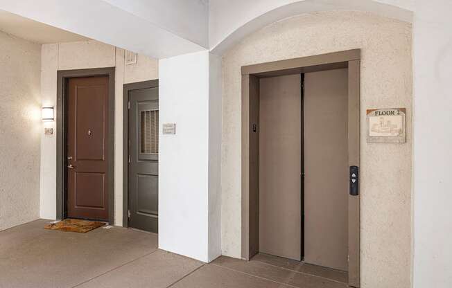 Elevator access - Monterra Las Colinas Apartments