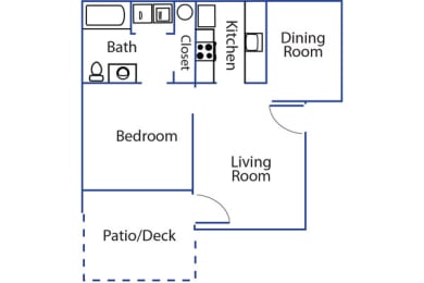 1 bed, 1 bath, 575 sqft, $1,395