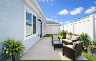 Private Fenced Backyard