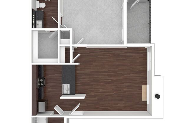 1 bed, 1 bath, 566 sqft, $1,205