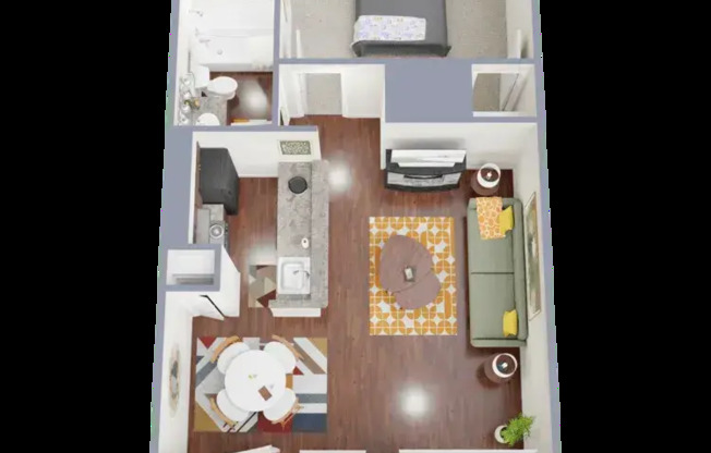 1 bed, 1 bath, 640 sqft, $1,225