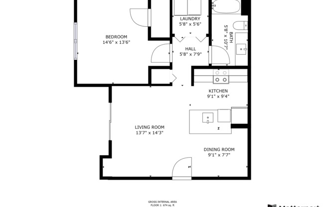 1 bed, 1 bath, 794 sqft, $1,599, Unit 170#202