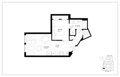 1 bed, 1 bath, 598 sqft, $1,868