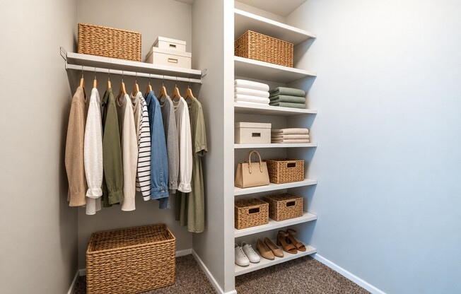 Spacious closet