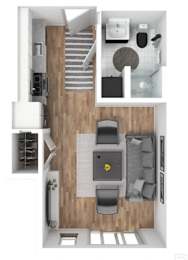 Studio, 1 bath, 382 sqft, $1,399