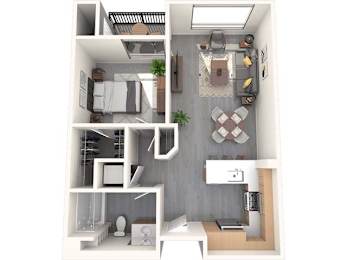 1 bed, 1 bath, 714 sqft, $2,765