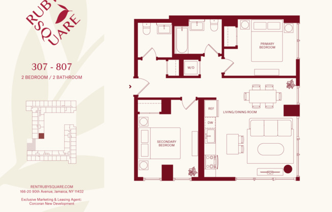 2 beds, 1.5 baths, $3,595, Unit 2807