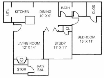 1 bed, 1 bath, 821 sqft, $1,160