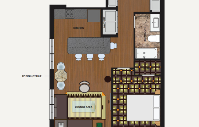 1 bed, 1 bath, 707 sqft, $2,736, Unit Unit 102