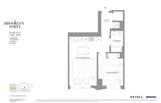 1 bed, 1 bath, 703 sqft, $5,500, Unit 61F
