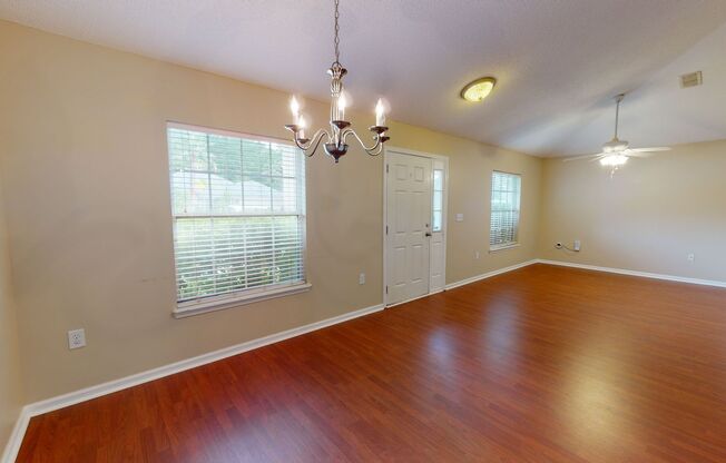 Nice home with beautiful laminate wood flooring!