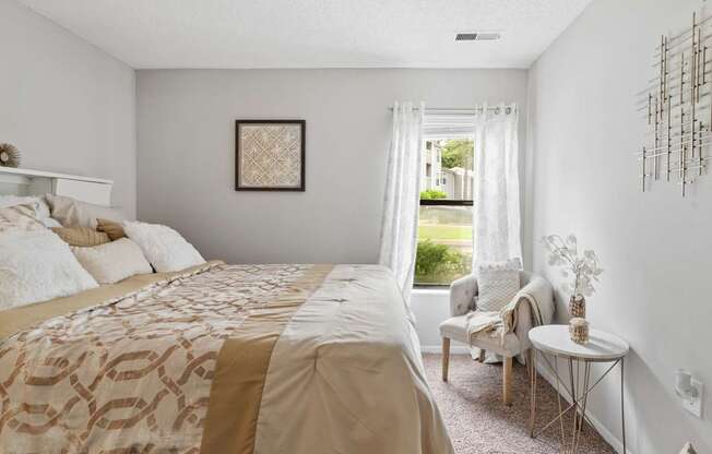 Bedroom with Plush Carpeting