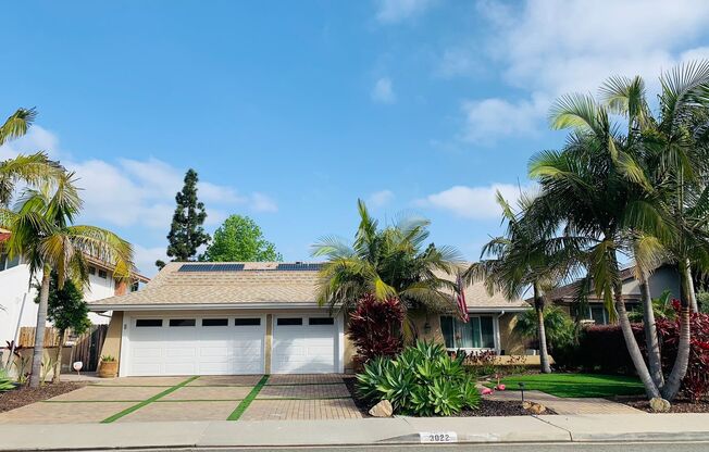 Beautiful Single Story 4 Bdrm, 2 Bath Home w/3 Car Garage Available  For Rent in La Costa!